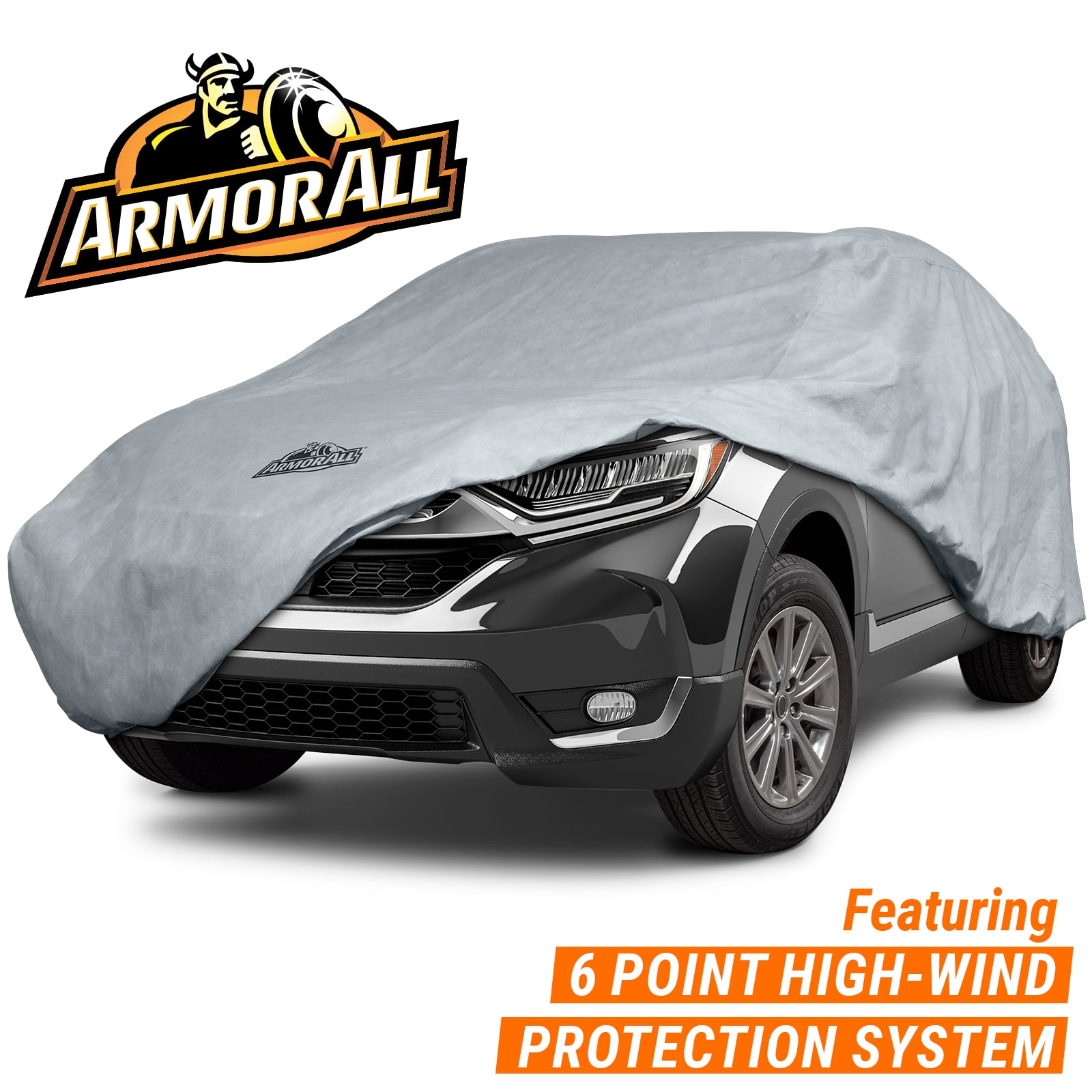 Armor All SUV Cover, Heavy Duty All Weather Protection, Fits SUVs Length up to 186", Grey