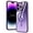 Dark Purple, variant on GSA Magnetic Kickstand Alloy Chrome Transparent For iPhone 15 Pro Max - Clear