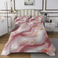 thumbnail image 1 of Pink Watercolour Marble Bedspread Set King Size Abstract Art Coverlet Set For Teens Girls Adults Colorful Retro Artwork Style Quilt Set Stone Pattern Bedding Set, 1 of 5