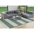 thumbnail image 4 of Simply Daisy 8' x 10' Graduated Stripe Chenille Rug, Sage, 4 of 4