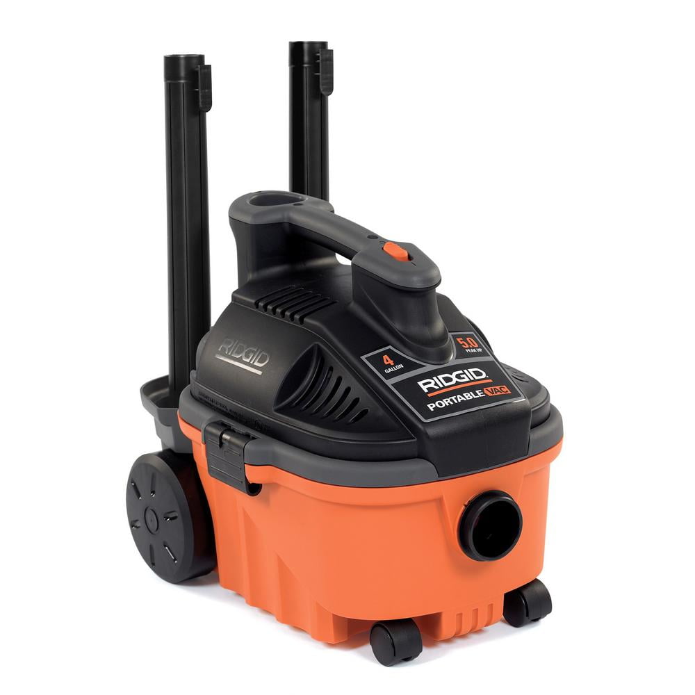4 Gal. 5.0-Peak HP Portable Wet Dry Vac 