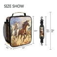 thumbnail image 5 of ALAZA Horse Running on Grassland Lunch Box Insulated Lunch Bag Reusable Thermal Cooler Tote School Picnic, 5 of 6