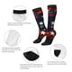 thumbnail image 3 of Balery Red Blue White Stars Calcetines novedosos Calcetines deportivos Calcetines hasta la rodilla Calcetines de algodón Calcetines originales y geniales, 3 of 6
