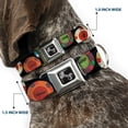 thumbnail image 2 of Buckle-Down Pet Collar, Dog Collar Metal Seatbelt Buckle, Poker Chips, 15 to 24 Inches 1.0 Inch Wide, 2 of 8