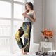 thumbnail image 5 of Fotbe Sunshine Jungle Dinosaur Pantalones de Pijama para Mujer, Pantalones de Dormir, Pantalones Pj con Cordón y Bolsillos-Large, 5 of 6