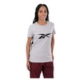 thumbnail image 4 of Playera Reebok Mujer Basic Cotton Classic Gris Entrenamiento gris 0XS, 4 of 5