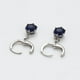 thumbnail image 4 of Clasicos Aretes Dama Colgantes Swarovski Zafiro Oro 14K Lam azul Unitalla, 4 of 7