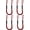 Black&Red, variant on Bungee Dock Lines for Boat Shock Absorb Dock Tie Mooring Rope Boat Accessories 4-5.5 ft,4Pack (Black&White)