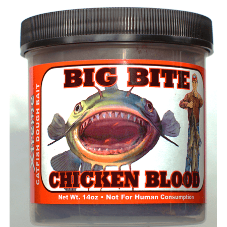 Magic Bait Catfish Big Bite Chicken Blood, 4 Tubs, 14 (Best Bait For Big Catfish)