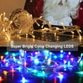 thumbnail image 2 of Color Changing Christmas Lights, 66ft 200LED Fairy Lights 11 Modes Warm White to Multicolor , Connectable Waterproof Remote Control Twinkle Lights for Christmas Decorations, 2 of 7