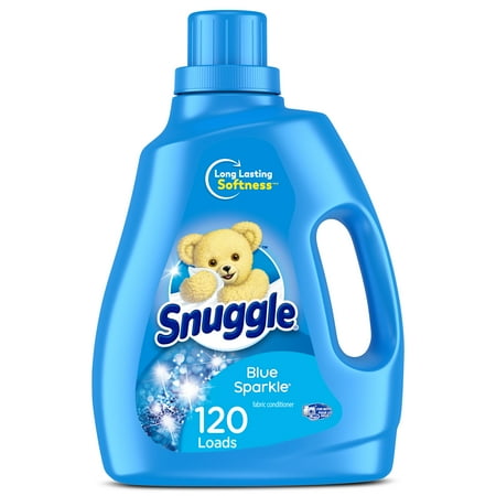 Snuggle Fabric Softener Liquid, Blue Sparkle, 96 Ounce, 120 Loads