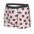 thumbnail image 5 of Goofa Red Ladybugs On Black Dotted Printed Men's Boxer Briefs Underwear, Moisture-Wicking Underwear, Trunk,Soft and Breathable Cotton Underwear-Medium, 5 of 9