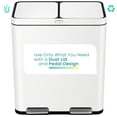 Home Zone Living 16 gal Kitchen Garbage Can with Cleanaura Pack