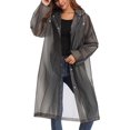 thumbnail image 1 of Imperméable Transparent, Poncho de Pluie Eva Réutilisable pour Femmes et Hommes, Vêtements de Pluie Imperméables, Accessoires de Pluie pour la Randonnée, le Cyclisme, le Camping et les Voyages, 1 of 5
