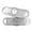 White | Impact Engraving, variant on MedicEngraved Stainless Steel Custom Medical Alert Bracelet - 5mm Curb Link