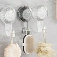 thumbnail image 2 of Removable Heavy Duty Vacuum Suction Cup Hooks, Waterproof, for Bathroom and Kitchen, PET Material, 2 of 4