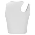 thumbnail image 5 of USSUMA Womens Tank Tops Womens Summer Tops Women's Fashion Casual Solid one Shoulder Sleeveless T Shirt Pullover Tops Womens Tops Solidcolor, 5 of 6