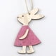 thumbnail image 4 of Paquete de 10 adornos de madera Conjunto de Pascua Conejo Colgando Artesanía de madera Decoraciones de Dormitorio Animal Suministros Fiesta Regalos de vacaciones JM01797 Kearding HA012337-01, 4 of 7