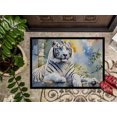 thumbnail image 3 of Carolines Treasures DAC3000JMAT 0.15 x 24 x 36 in. White Tiger Rectangle Doormat, 3 of 5