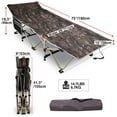 REDCAMP XL Foldable Hunting Cot for Adults, 500lbs, Portable for Camping, Outdoor, Indoor, Camo