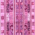 thumbnail image 1 of Ahgly Company Indoor Square Abstract Pink Modern Area Rugs, 7' Square, 1 of 4