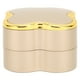 thumbnail image 4 of Caja De Regalo De Joyería Iluminada, Caja De Exhibición De Joyería Iluminada Forma De Trébol De Cuatro Hojas Elegante Flocado Suave Plástico Resistente Para El Día De San ANGGREK Oro, 4 of 8