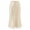 Beige, variant on Women's Elegant Satin Midi Skirt, Silk-like Lace Trim A-Line Slip Skirt, Slim Fit High Waist Tea Length Satin Skirt with Lace Hem