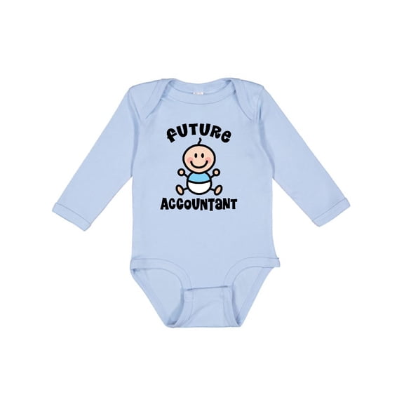 Inktastic Future Accountant in Training Baby Boys Long Sleeve Baby Bodysuit