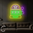 thumbnail image 4 of C-CRAFT Slot Machine Neon Led Lights 25 inch for Casino Jackpot Club Bar Pub Decor, 4 of 5