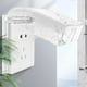 thumbnail image 2 of Toma de corriente de pared impermeable con tapa frontal, enchufe de PC blanco, 2 unidades, 2 of 6