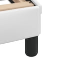 thumbnail image 5 of vidaXL Bed Frame with Headboard White 152x203 cm Faux Leather, 5 of 5
