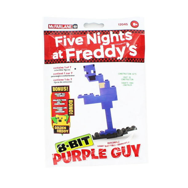 Five at 8-Bit Buildable Purple Guy Walmart.com