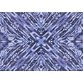 thumbnail image 1 of Ahgly Company Indoor Rectangle Patterned Jeans Blue Area Rugs, 2' x 3', 1 of 6