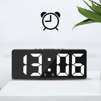 sruoe Alarm Clock, Clock Alarm Bedside, Clock Alarm Digital, Alarm Clocks for Bedrooms, Small Alarm Clock, Vibrating Alarm Clock, Projection Rectangular, Plastic