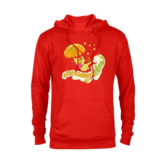 Disney Winnie the Pooh Bear Dreamy Days - Pullover Hoodie for Adults - Customized-Red Heather
