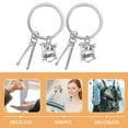 thumbnail image 5 of PENIKOKO Silver Drumsticks Keychain for Musicians Unique Design Versatile Use Perfect for Rock Bands and Music Lovers 2pcs, 5 of 8