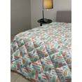 thumbnail image 2 of Surfboard Down Alternative Comforter, Tropical Composition Cocktail Ice Cream Floral Elements and Lettering, Microfiber Quilt for All Season, 5 Sizes, Turquoise Multicolor, by Ambesonne, 2 of 3