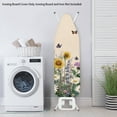 thumbnail image 3 of HELLHERO Butterfly Flowers Ironing Board Cover 15x54 Standard Size Padding Decorative Covers for Ironing Board Padded Iron Cover Daisy Iron Table Cover with Elastic Edge, 3 of 5