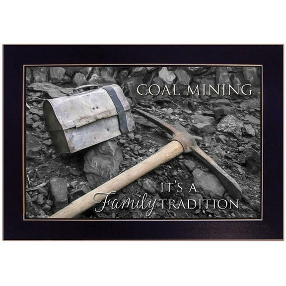 Coal Mining by Lori Deiter Printed Framed Wall Art Wood Multi-Color