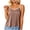 Khaki, variant on Pajamas Tank Tops for Women Sleeveless V Neck Binding Camisole Top Lightweight Elastic Loose Breathable Casual Indoor Daily Home Loungewear Sleepwear