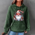 thumbnail image 2 of Hilzaten Hooded Sweatshirt for Women Long Sleeve Pullover Graphic Drop Shoulder Kangaroo Pocket Sweatshirt for Women, 2 of 7