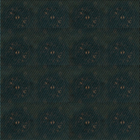 Ahgly Company Machine Washable Indoor Square Transitional Night Black Area Rugs, 7' Square