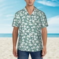 thumbnail image 4 of Goofa Floral Hawaiian Shirt for Men, Unisex Summer Beach Casual Short Sleeve Button Down Shirts,Aloha Tropical Floral print shirt-3X-Large, 4 of 9