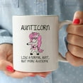 thumbnail image 3 of Aunticorn Funny Coffee Mug – Aunt Ever Gifts from Niece or Nephew – Birthday or Mothers Day Idea - 11 oz Tea Cup White, 3 of 3