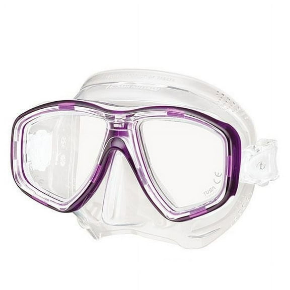 TUSA Freedom Ceos Scuba, Snorkel Mask with Freedom Fit Technology (Dragonfruit Purple)