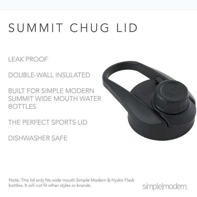 Summit Water Bottle Insulated Chug Lid - Midnight Black