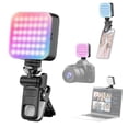 thumbnail image 4 of Mini RGB Fill Light LED Video Light 2500K-9000K Dimmable 8 Scene Lighting Effects Video Conference Light for Computer Tablet Mobile Phone DSLR Camera Built-in Battery with Screen, 4 of 7