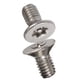 thumbnail image 1 of Tornillo De Estrella, 50 Piezas Tornillo De Estrella M4 Tornillo De Estrella De Cabeza Plana De Acero Inoxidable Tornillos De Máquina SS304 Pernos Tornillos De 7 Longitudes,, 1 of 7