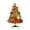 A, variant on Mini Christmas Tree, Tabletop Christmas Decoration, Small Artificial Christmas Tree with LED Lights and Ornaments, 18 Inch Multicolor Plastic Indoor Decor