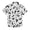 Cartoon Doodle, variant on Dailycode Small Short Sleeve Button Down Shirts Cute Tigers with Leaves Casual Shirt 3-10 Years